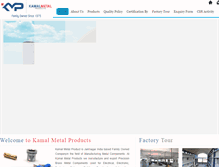 Tablet Screenshot of kamalmetal.in